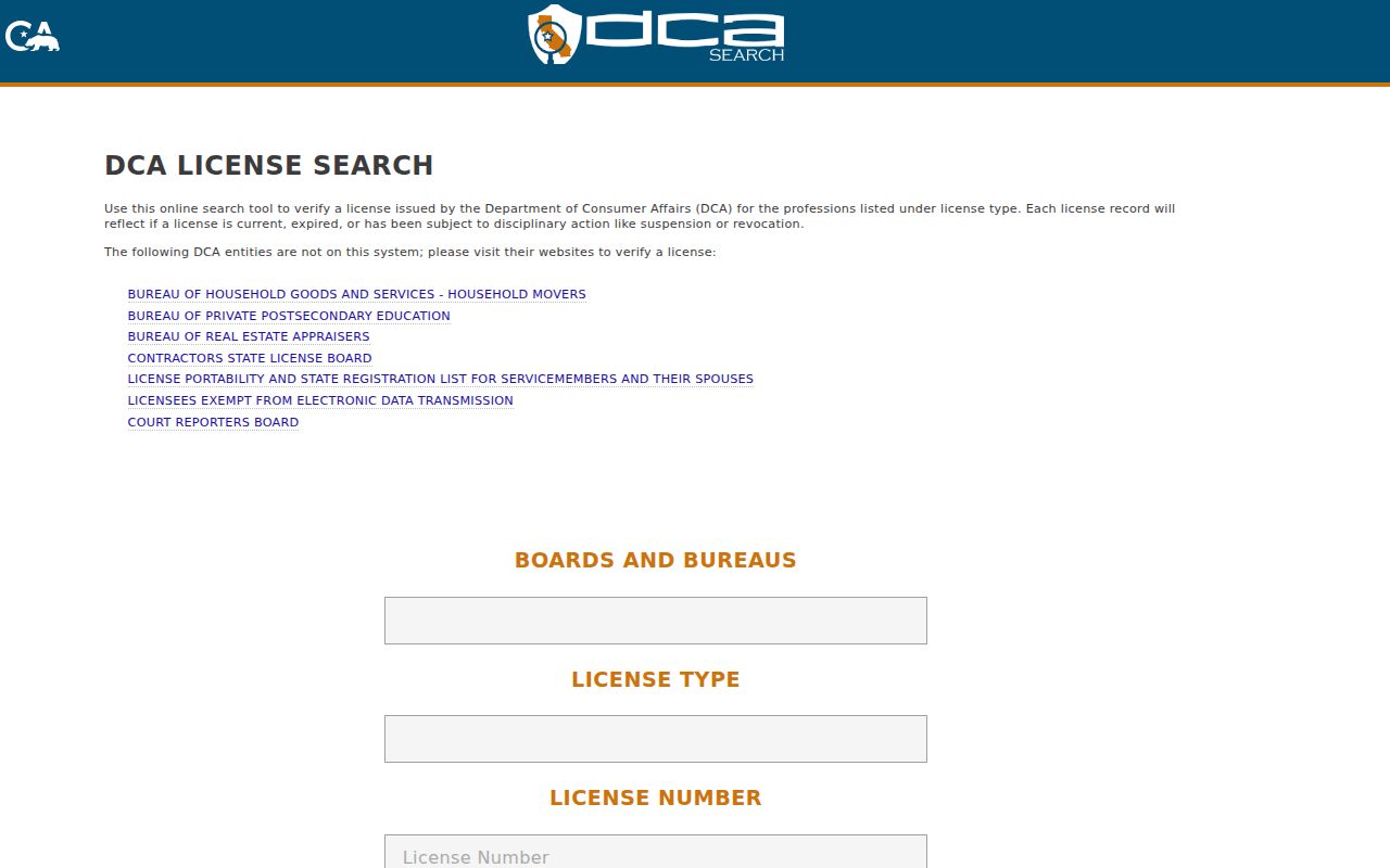 Arcadia residents directory California professional license search